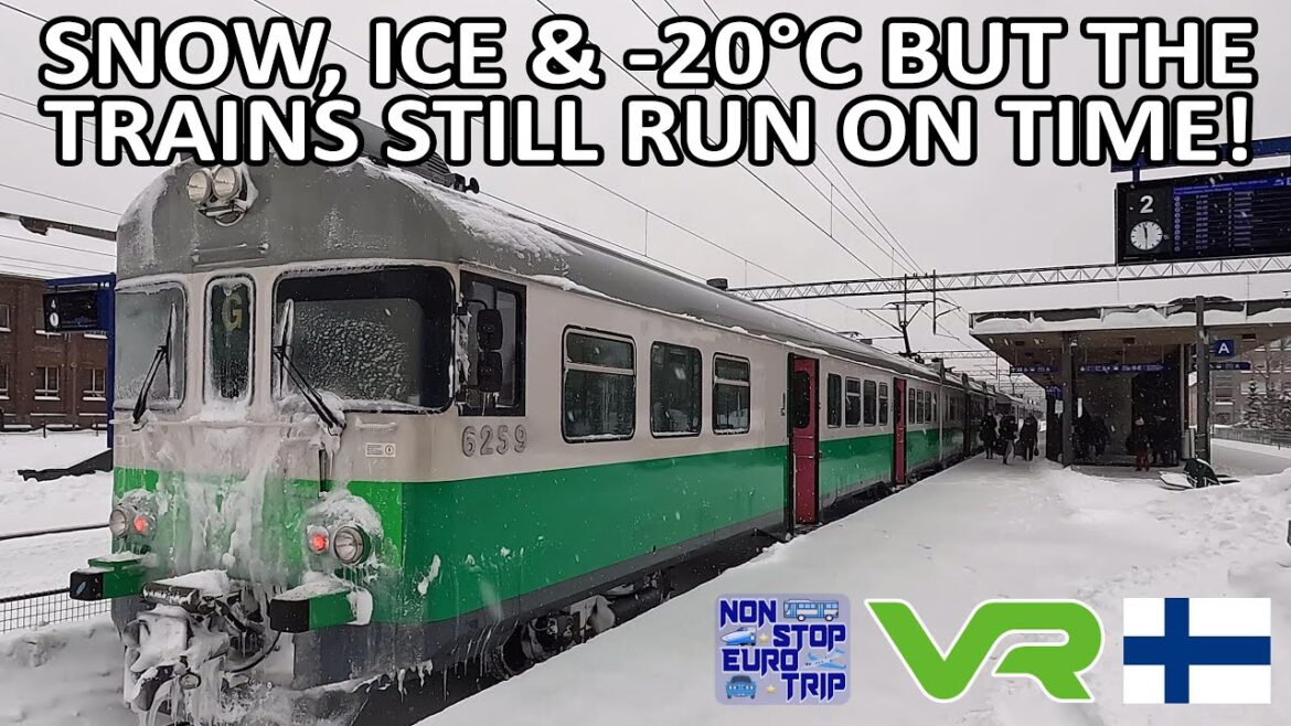 SNOW, ICE & -20°C BUT THE TRAINS STILL RUN TIME / VR FINLAND 'G' TRAIN REVIEW SNOW, ICE & -20°C BUT THE TRAINS STILL RUN TIME / VR FINLAND 'G' TRAIN REVIEW