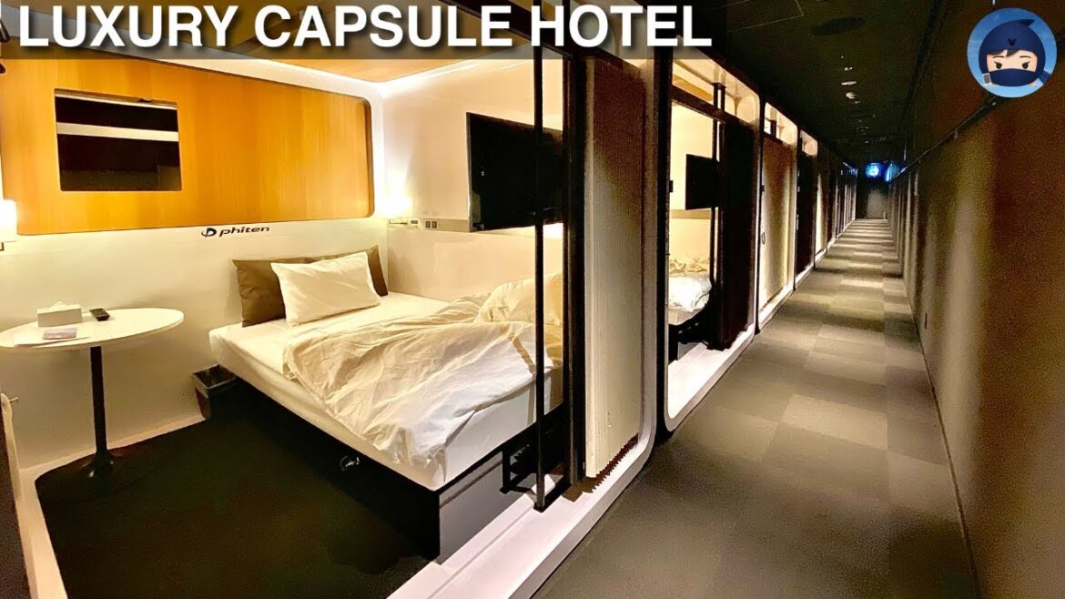First Class Capsule Hotel!! - Luxury solo travel in Osaka Japan 😪🏢 Staying at "First Cabin"