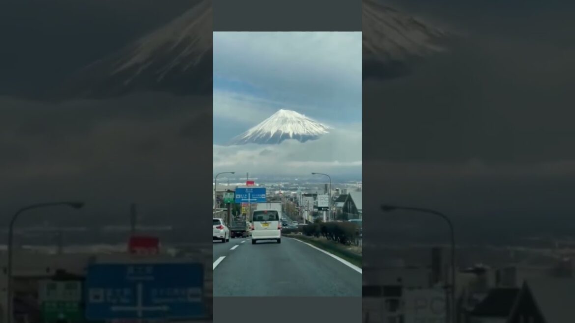 Mount Fuji is sooo MAJESTIC!!! 😳😳😳😳 #japan #shorts #youtubepartner #japanese #car #travel