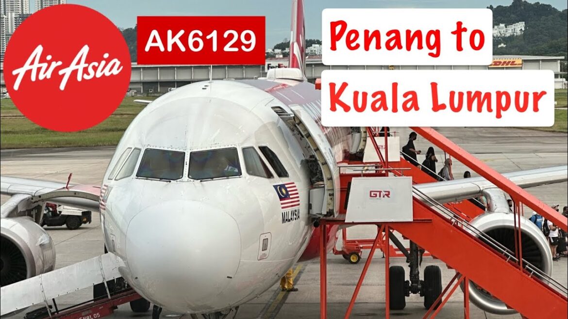 AirAsia | AK6129 | Penang to Kuala Lumpur | Economy Class | Airbus 320 | Pre-booked Meal