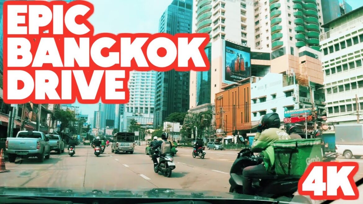 BANGKOK DRIVING TOUR [ 4K 🇹🇭 ] Is Driving In Thailand Dangerous?