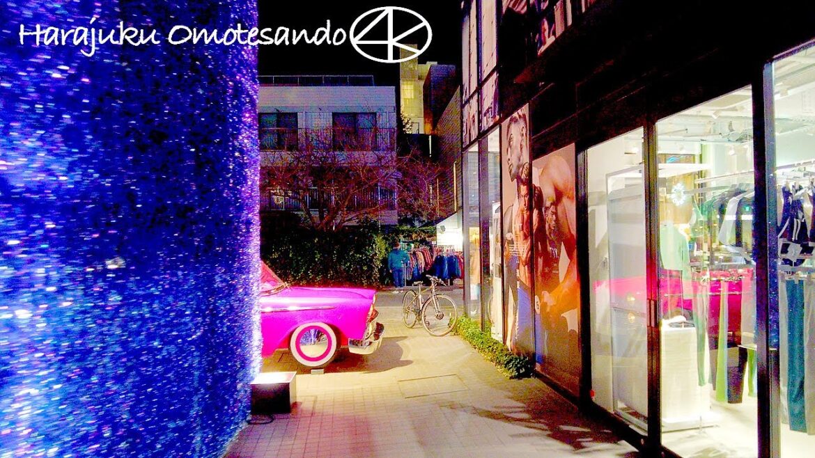 4K 竹下通り 裏原宿 表参道 夜散歩 2023  東京 Japan