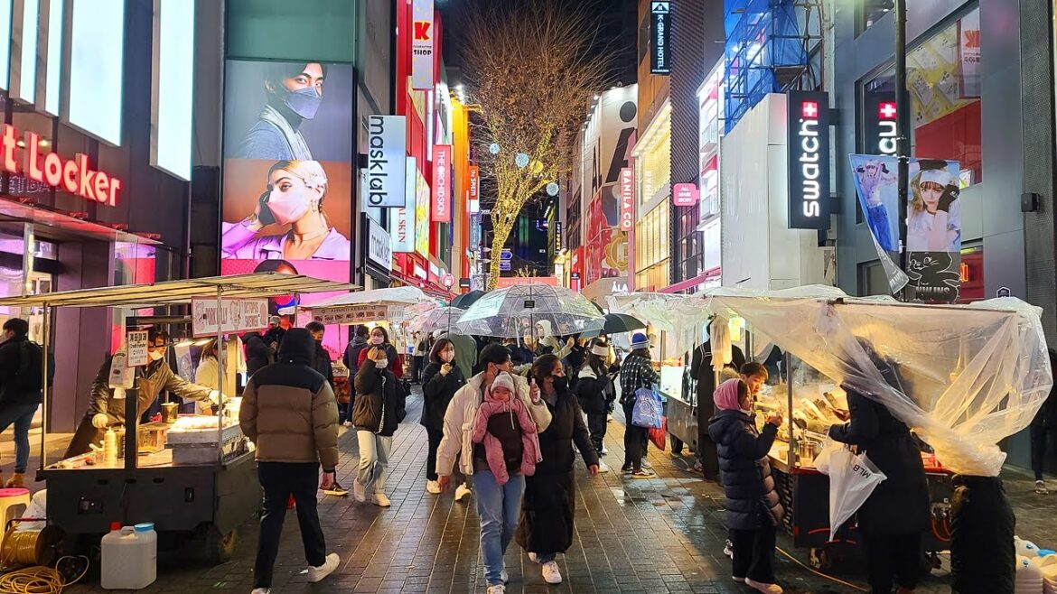 4K Seoul Night Walk 2023 | Rainy Myeongdong Street 10pm 4K Seoul Night Walk 2023 | Rainy Myeongdong Street 10pm