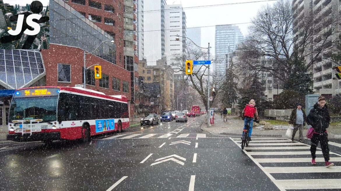 Sudden Snowfall Escooter Ride into Downtown Toronto (Jan 2023) Sudden Snowfall Escooter Ride into Downtown Toronto (Jan 2023)
