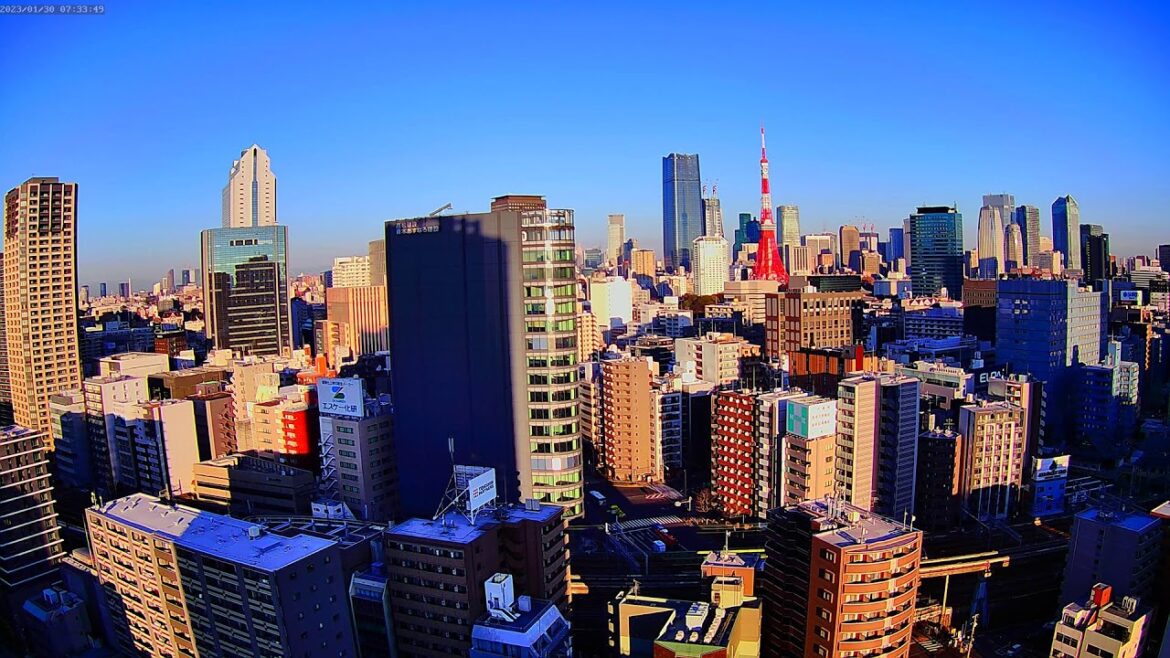 【東京タワー&鉄道ライブカメラ】東京 夜景 港区 六本木 Tokyo Tower & Railway Livecam | Live Camera | Japan |H.View Camera
