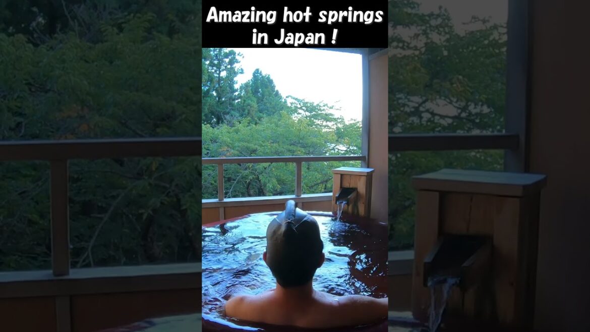 【4K】Amazing Private Hot Springs in Japan!😆 #shorts