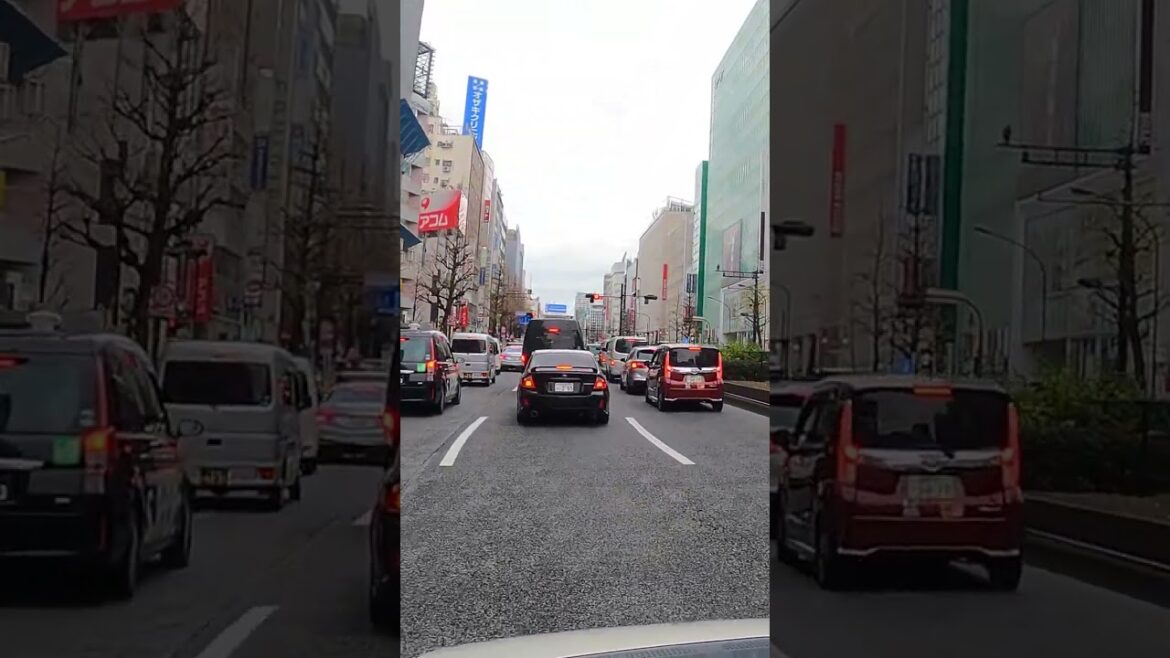 [Driving in Japan] Shinjuku Busy Streets #shorts