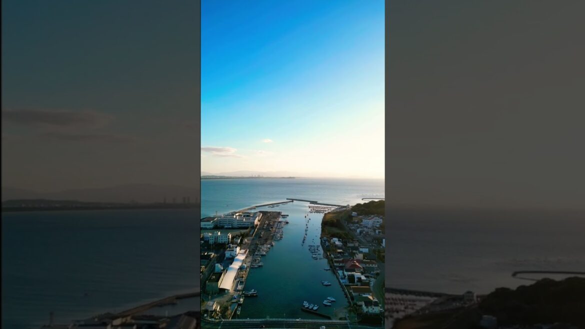 夕暮れのみなとまち #shorts #空 #夕日