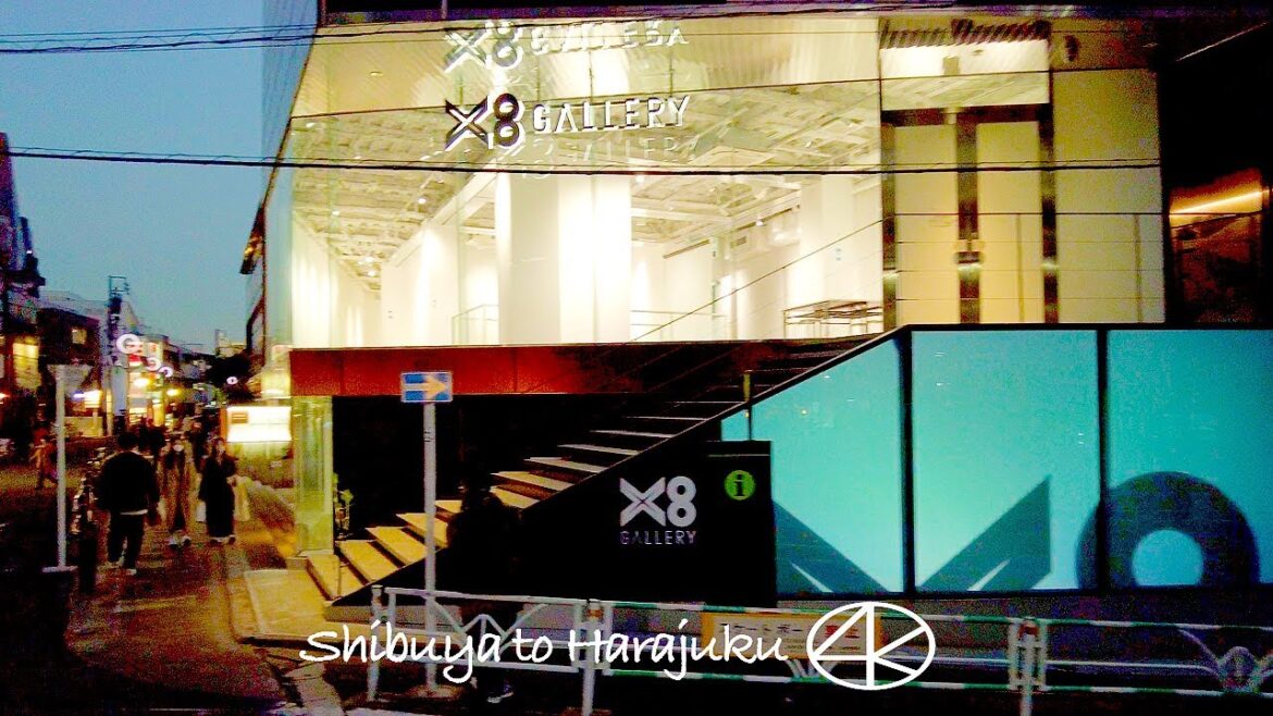 4K 渋谷駅改札から原宿 夜散歩 2023  東京 Japan
