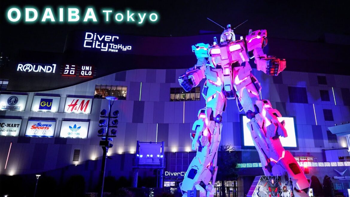 4K【お台場】平日の夜のお台場を散歩 Odaba Tokyo Night Walk