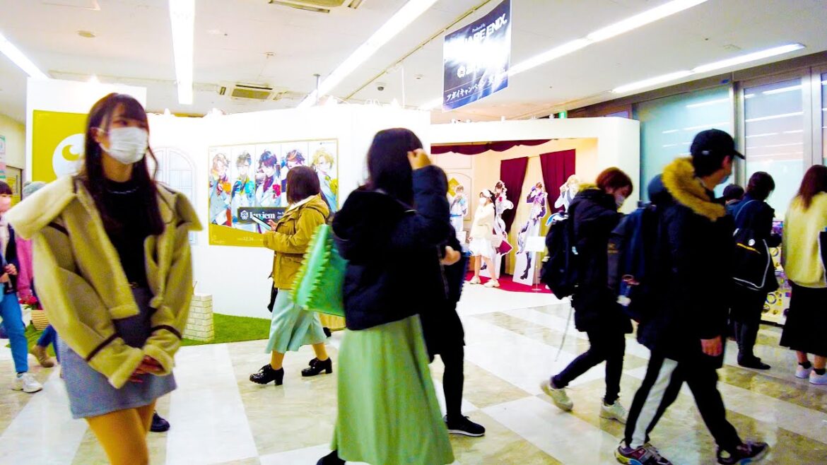 Ikebukuro in Tokyo 🐶🍻 Anime sacred place town ♪ 💖 4K non-stop 1 hour 03 minutes