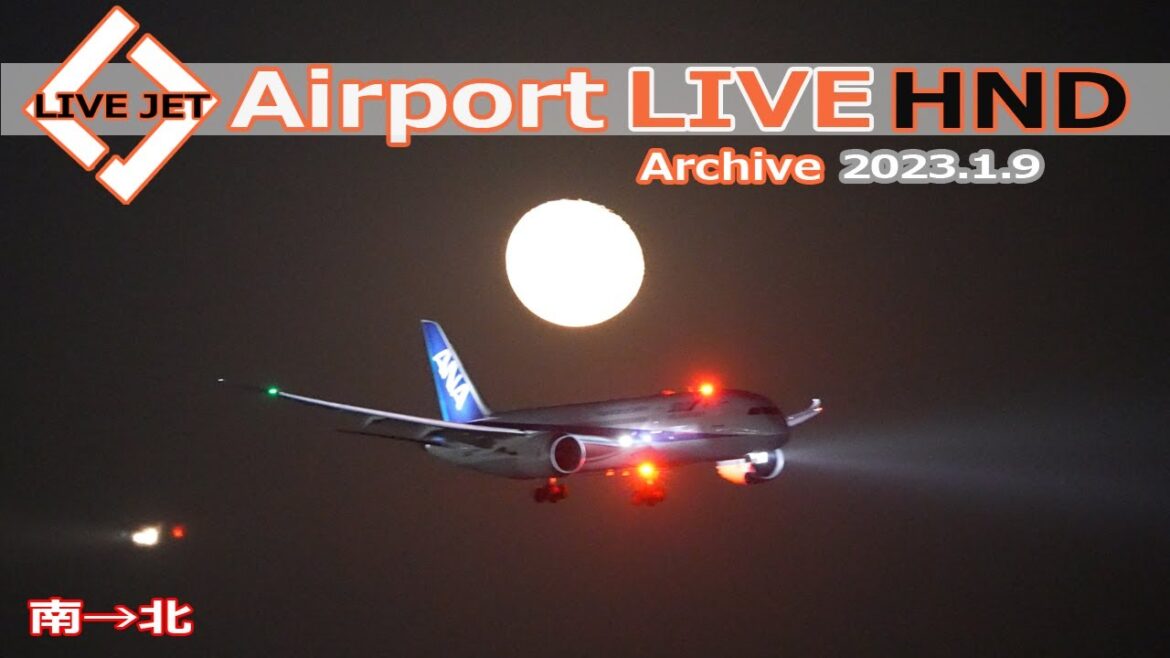 LIVE from HND 2023/1/9  TOKYO International Airport HANEDA / 羽田空港 ライブカメラ Plane Spotting