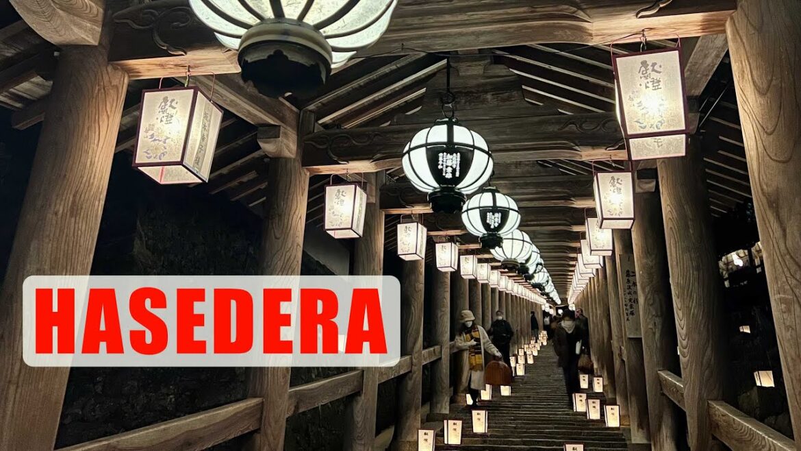 Magic Mountain Temple In Rural Japan🎍New Year Lantern Festival🏮Hasedera Temple, Nara