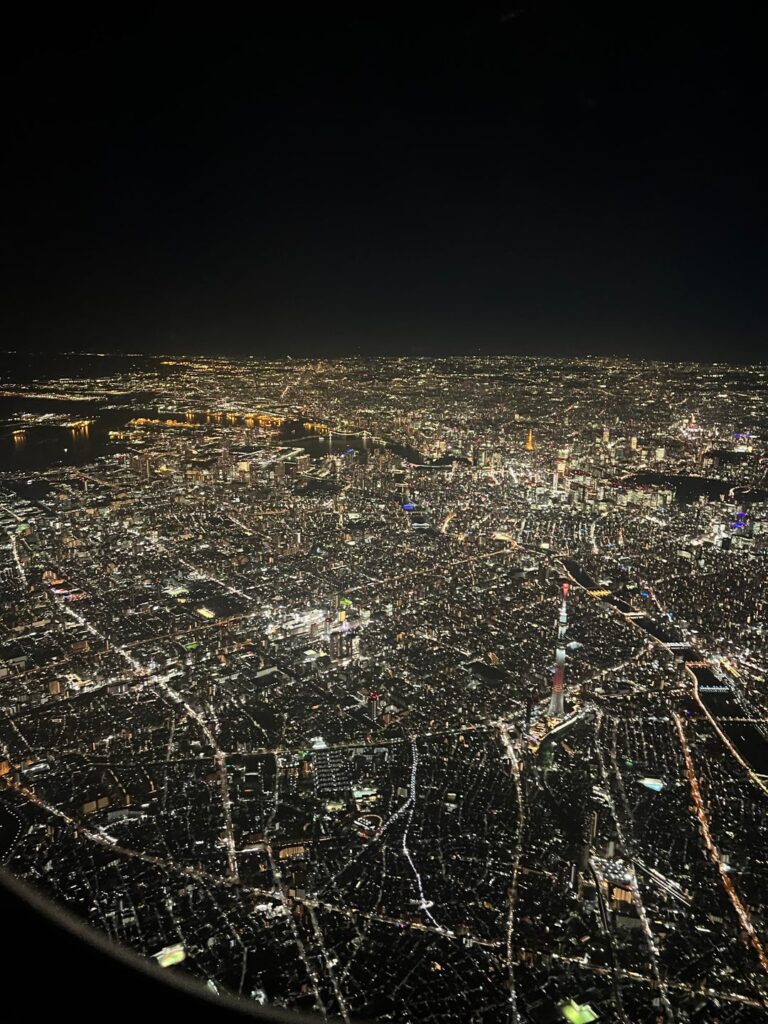 Couple photos of Tokyo I took from a plane the other night