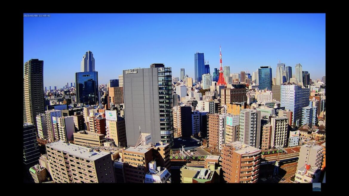 【東京タワー&鉄道ライブカメラ】東京 夜景 港区 六本木 Tokyo Tower & Railway Livecam | Live Camera | Japan |H.View Camera