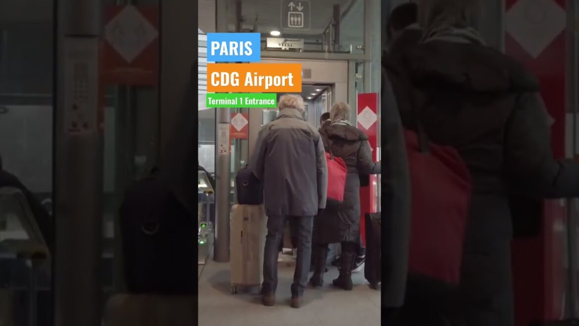 Paris CDG Airport Terminal 1 Entrance to Check-in Desks