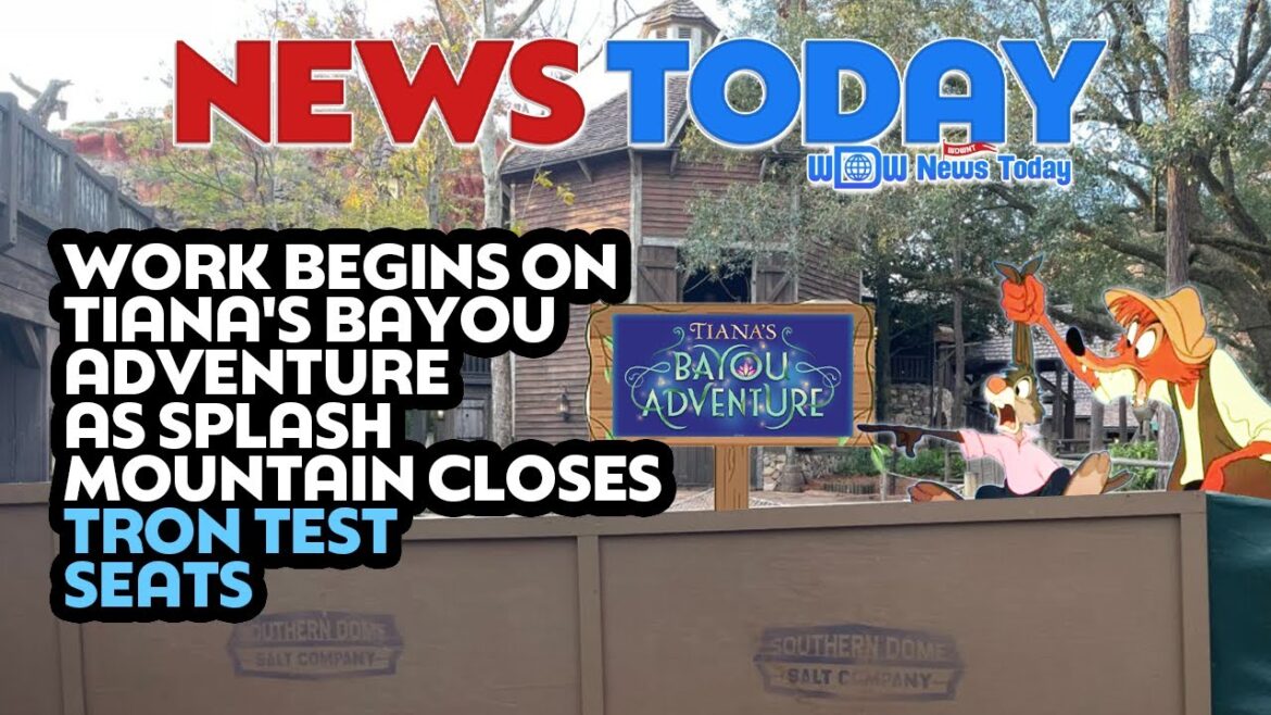 Work Begins on Tiana's Bayou Adventure As Splash Mountain Closes, TRON Test Seats Work Begins on Tiana's Bayou Adventure As Splash Mountain Closes, TRON Test Seats