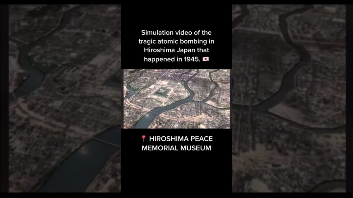 AUGUST 6, 1945 HIROSHIMA JAPAN ATOMIC BOMBING (Simulation Video) at Hiroshima Peace Memorial Museum