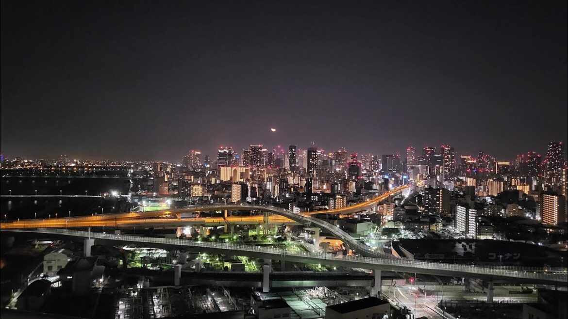 【 LIVE1440p   】大阪の景色  天気　晴　2023/1/22　 ライブカメラ配信 ＠osaka japan　淀川橋梁　#大阪スカイビル　#梅田のビル群