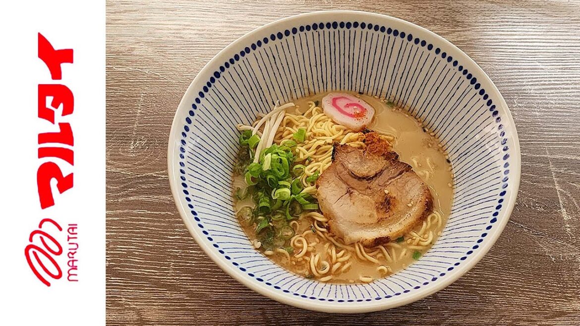 Marutai Aji Yoka Tai Tonkotsu Ramen Kumamoto - Japan - Instant Noodle Recipe Time - EP 1631