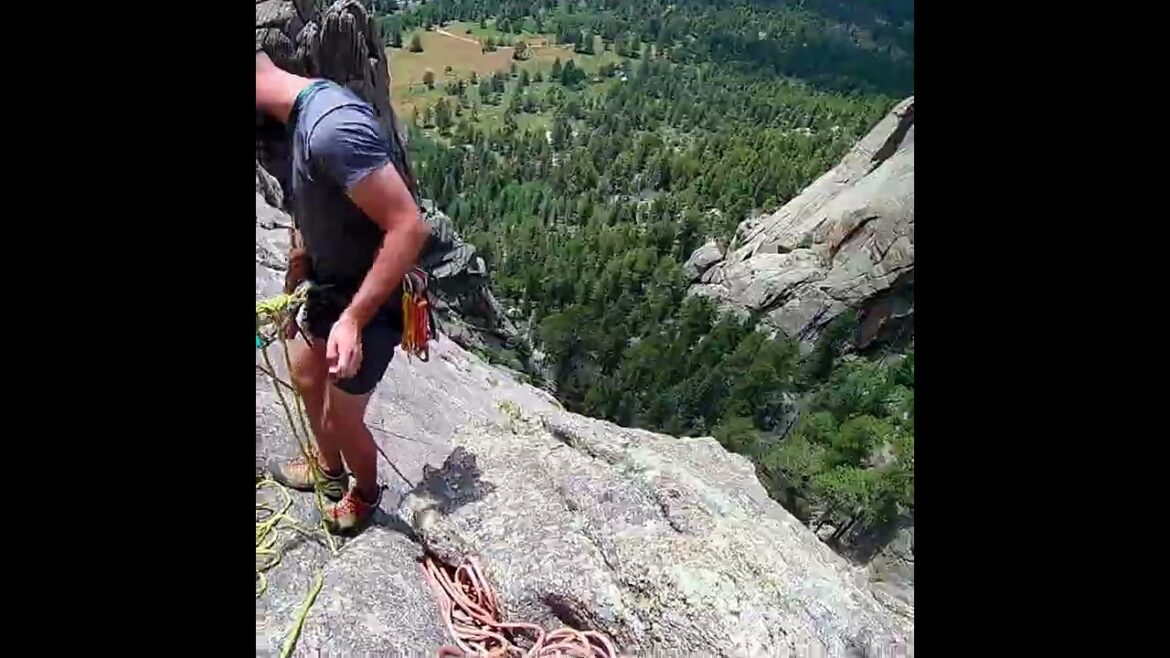 Taking a wild ride on Lumpy Ridge! My costly mistake rock climbing! #shorts_ #shorts #shortvideo