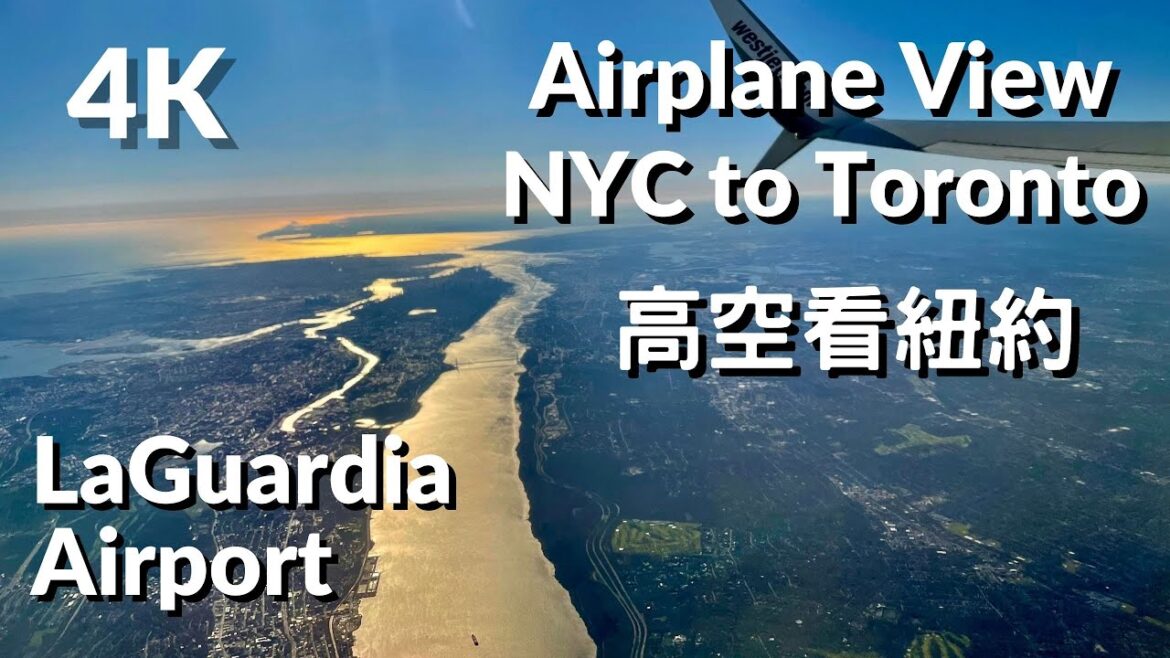 [Sub] Airplane amazing view/NYC takeoff &Toronto landing /LGA tour 紐約多倫多飛行美景&拉瓜地亞機場