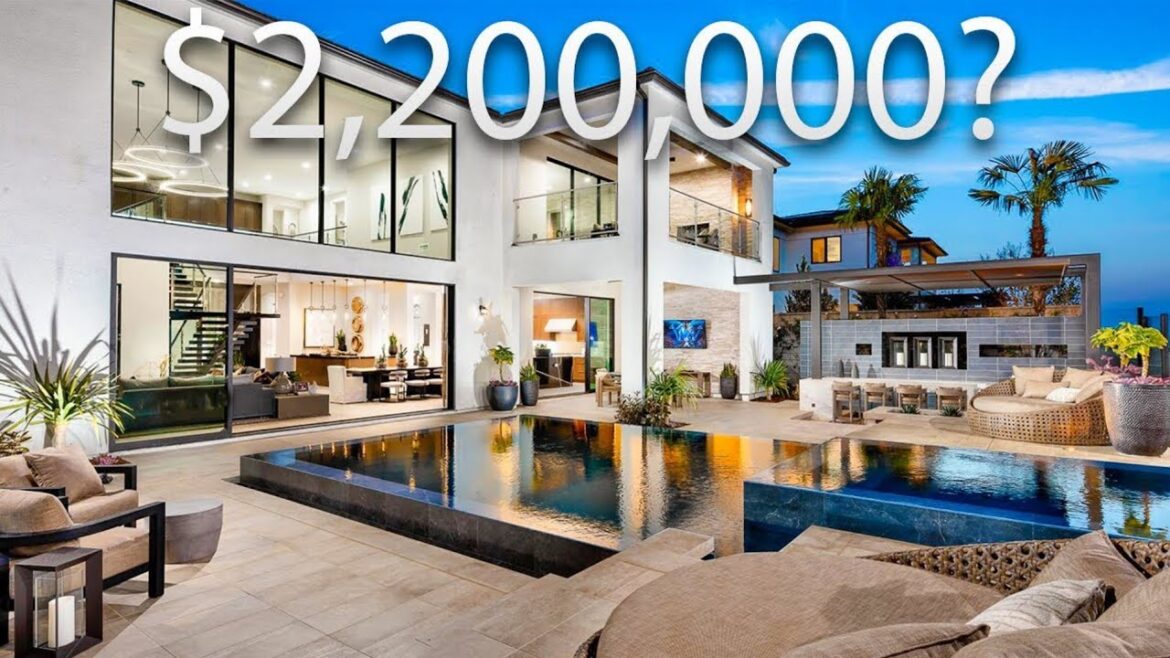 TOUR $2.2 MILLION DOLLAR CONTEMPORARY LUXURY MANSION | LOS ANGELS [Luxury Homes Designs]