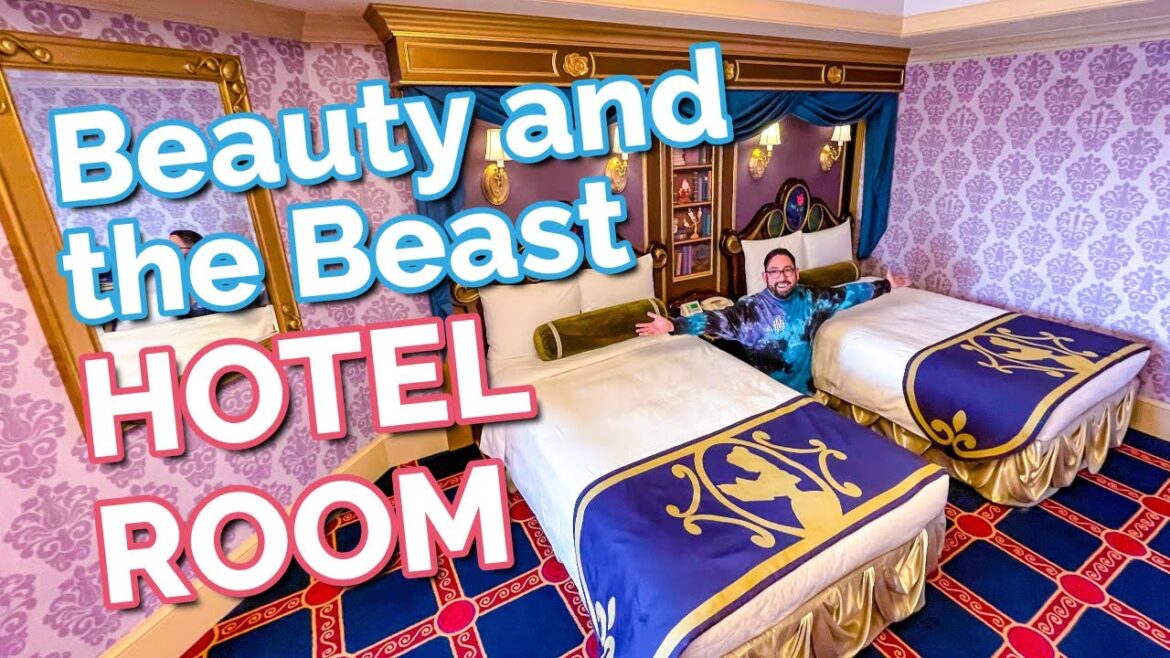 Inside the GORGEOUS Beauty and the Beast Hotel Room at Tokyo Disneyland Hotel