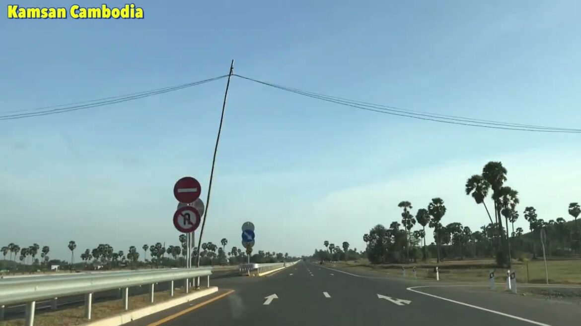 ផ្លូវវាងក្រុងកំពង់ឆ្នាំង Jan 23, 23 #traveling #cambodia #adventure