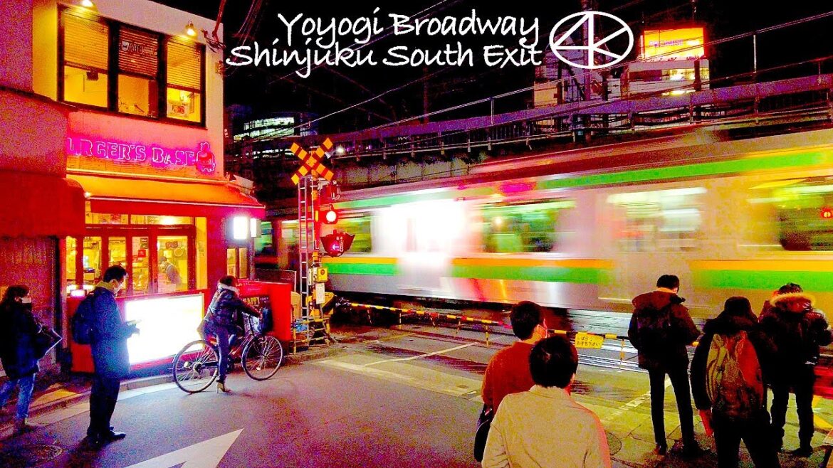 4K 代々木ブロードウェイから新宿南口 夜散歩 2023 東京 Japan