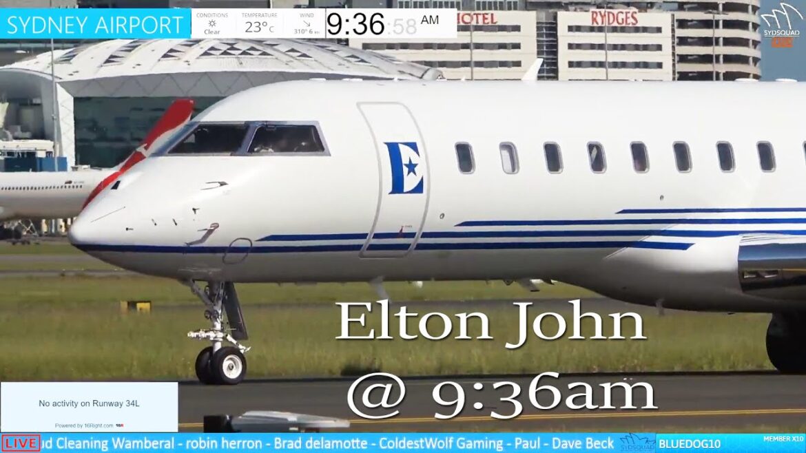 🔴 LIVE - Sir Elton John @ 9:36am! Plane Spotting @ Sydney Airport w/ Tim + ATC!🔴(Part 2/2)