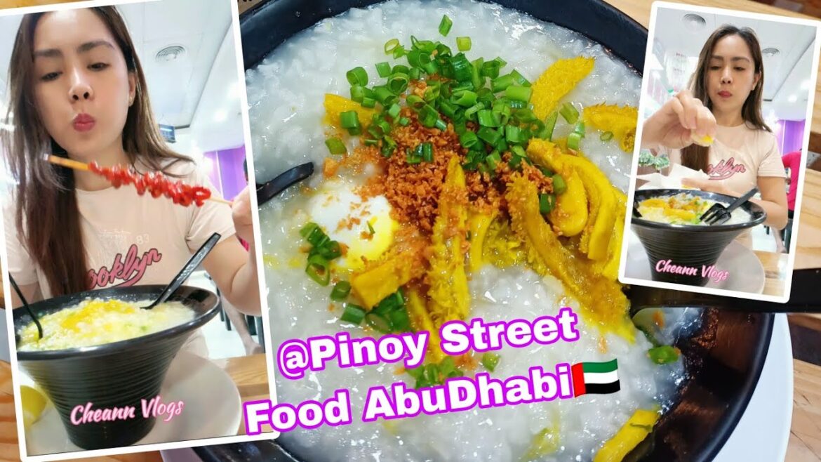 Sarap ng Goto with Egg + Isaw Barbeque in Pinoy Street Food Abu Dhabi #uae #shorts|Cheann Vlogs🌷 Sarap ng Goto with Egg + Isaw Barbeque in Pinoy Street Food Abu Dhabi #uae #shorts|Cheann Vlogs🌷