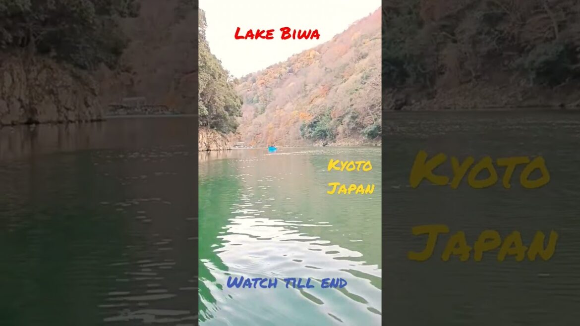 Beautiful Lake Biwa scenery near Kyoto in Japan #shorts