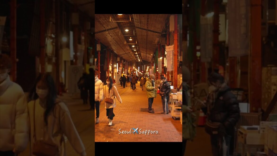 겨울 삿포로의 분위기를 느껴보세요❄️