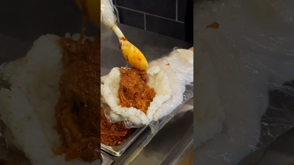 구워서 먹는 주먹밥 / grilled rice balls - korean street food