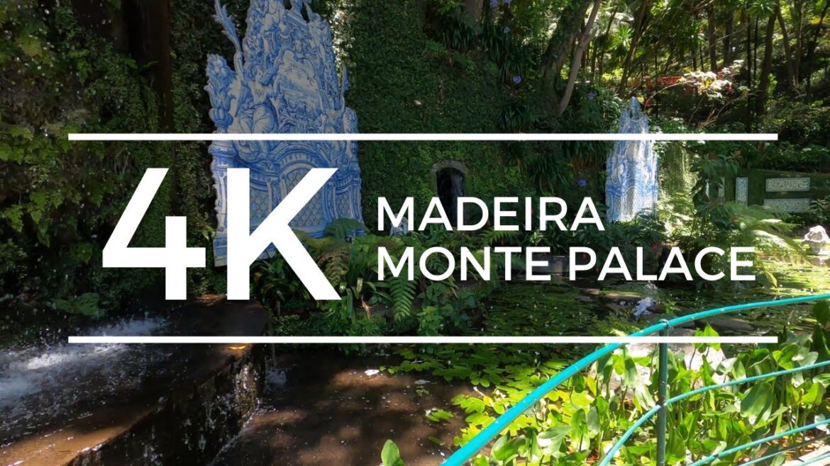 Madeira Monte Palace Garden Walking Tour 4K, Portugal 2022