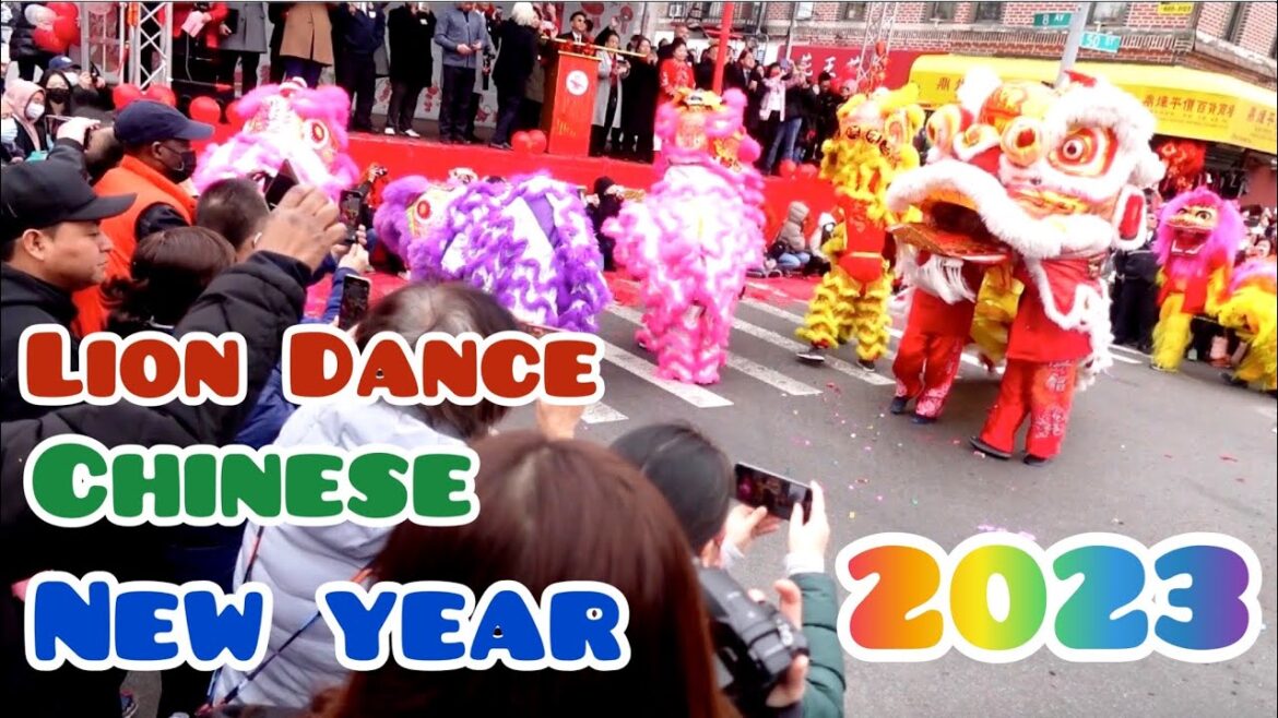 Lion Dance Chinese New year Celebrations 2023, Brooklyn, New York Lion Dance Chinese New year Celebrations 2023, Brooklyn, New York
