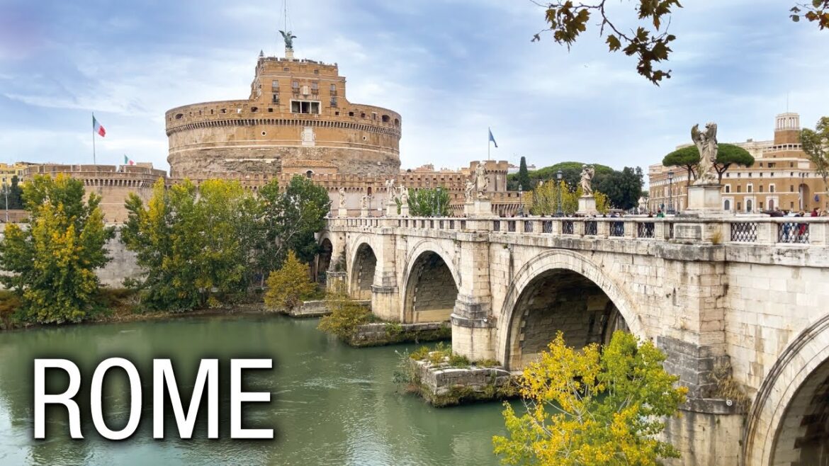 ROME, Italy - Walking Tour 4K (Part 2)