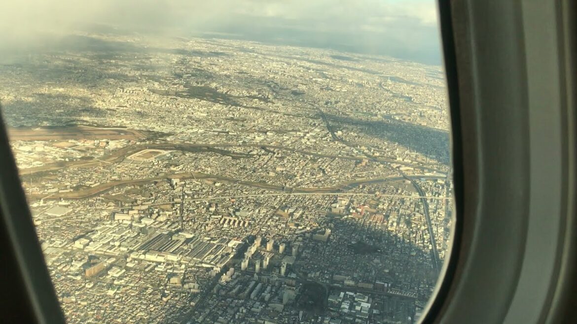 ANA787-8 Takeoff scenery from Osaka to Sapporo