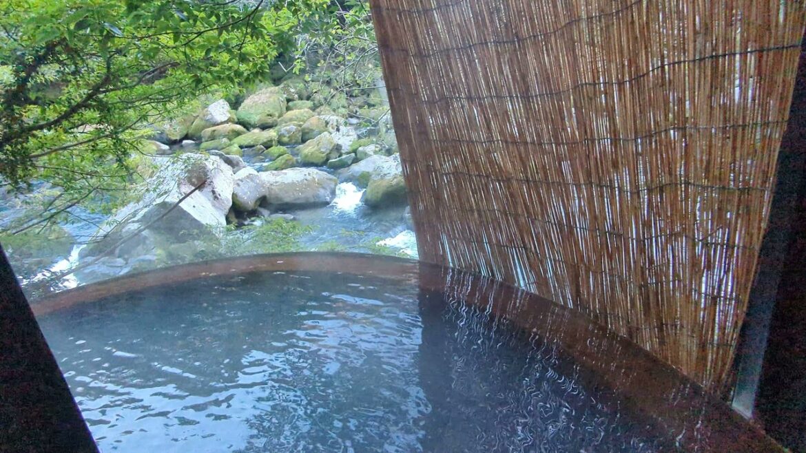 Kirishima, Kagoshima (鹿児島県霧島市) - Myoken Ishiharaso (妙見石原荘) private rental bath Mutsumi no Yu (睦実の湯)