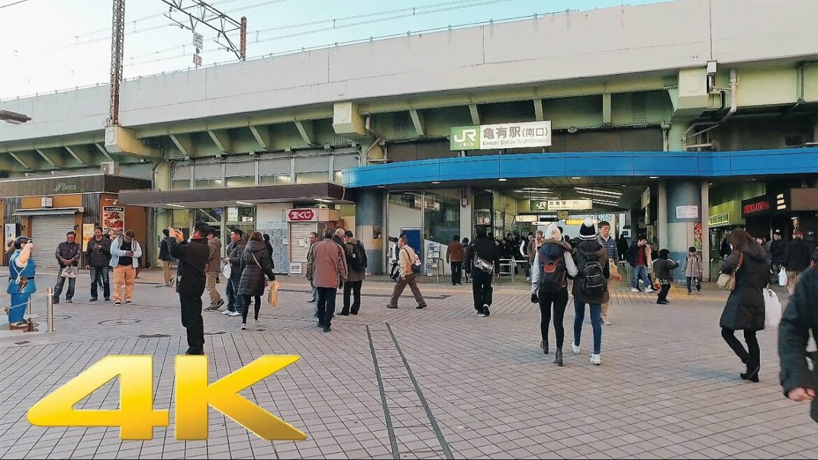 Walking around Kameari, Tokyo - Long Take【東京・亀有】 4K