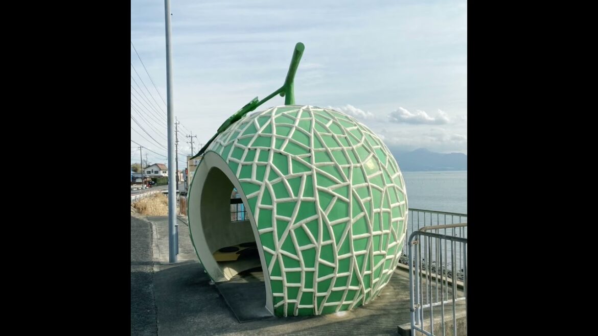 These unique bus stops in Konagai, Nagasaki Prefecture are a real find.