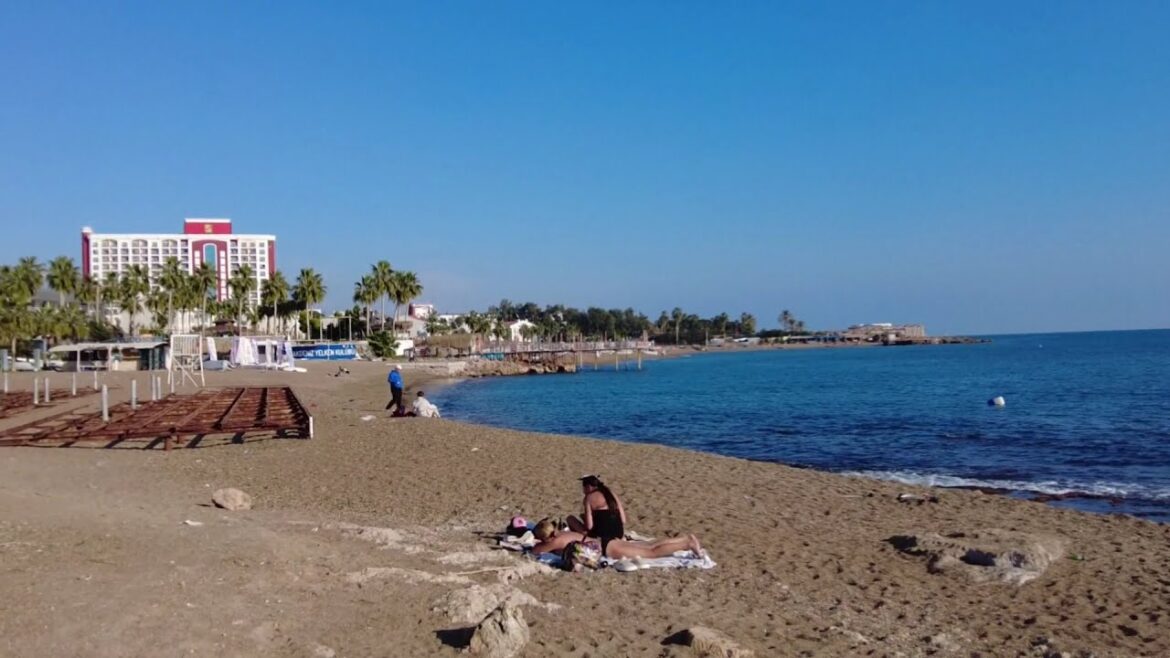 Asmar Walk  on Lemon  Beach in Antalya || Turkiye || Jan 2023
