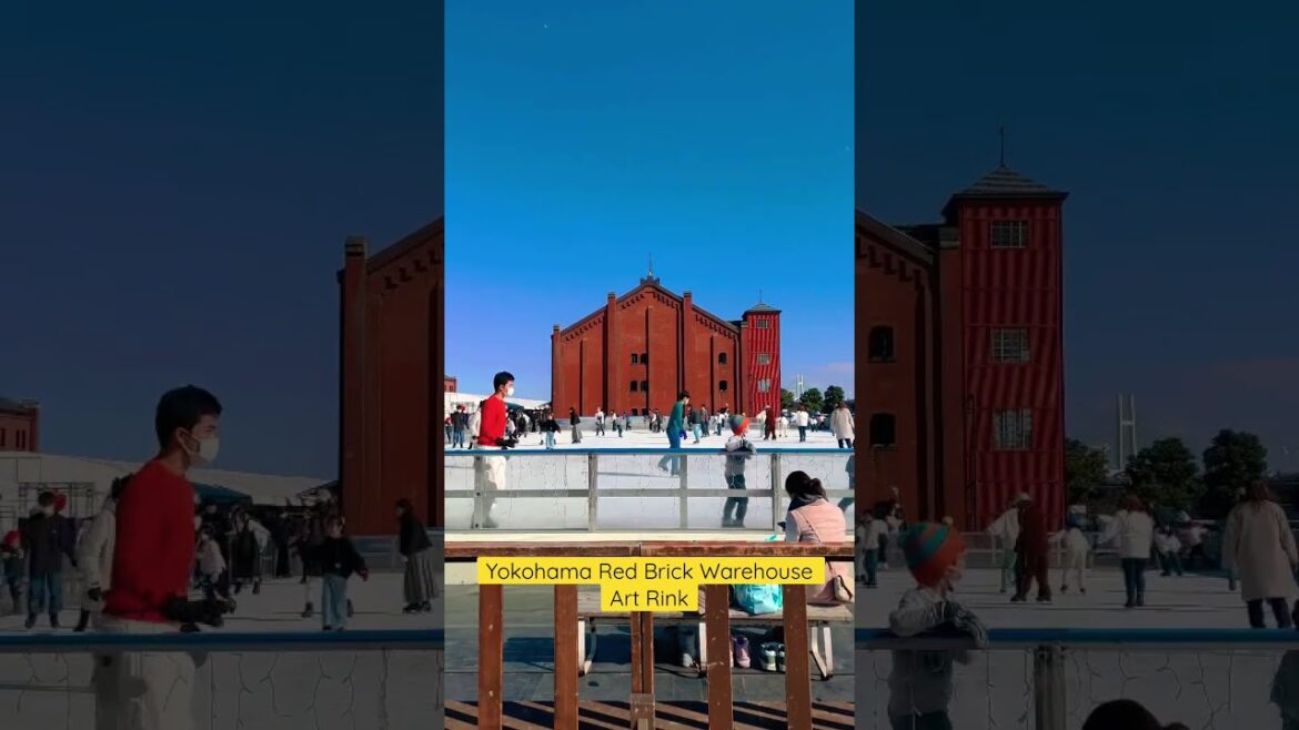 One of the best place to go ice skating in Japan #shorts #japan #yokohama