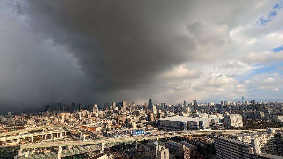 【 LIVE1440p   】大阪の景色  天気　2023/1/27　 ライブカメラ配信 ＠osaka japan　#キタ　#淀川河川敷　#梅田のビル群　#寒波