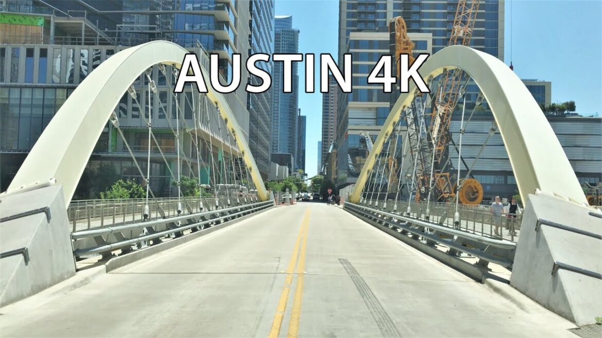 Austin 4K - Downtown Skyscraper Drive - USA