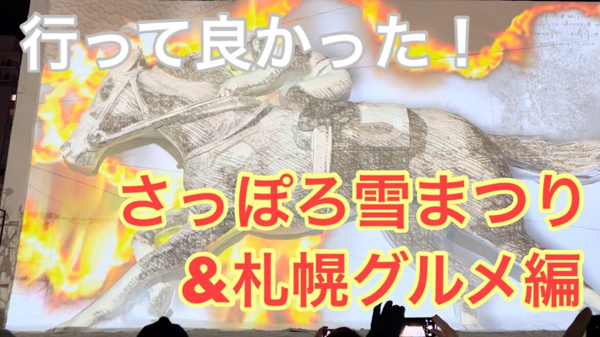 行って良かった！　冬の札幌観光③【さっぽろ雪まつり2023（昼と夜）・札幌グルメ編】！！ Sapporo, travel, snow