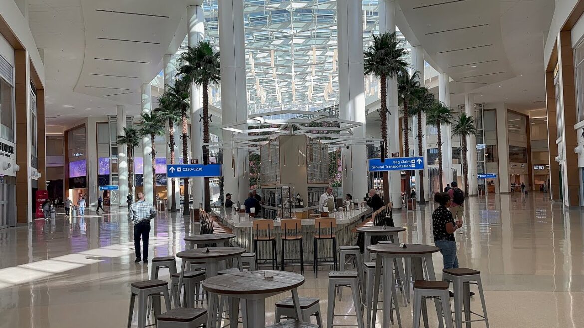 Orlando International Airport Terminal C Airside first views