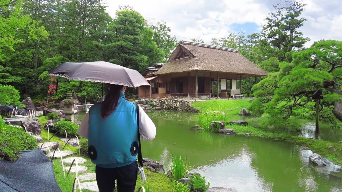 [4K] Japan Walk 🇯🇵 - A Professional Guide Takes Us On A Tour Around A Beautiful Villa in Kyoto Japan