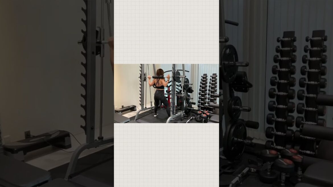 First, she taught me how to do a Wide Stance Squat. You need to have a wider stance when squatting.